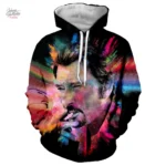 Sweat-shirt à capuche Johnny Hallyday modèle 44