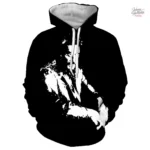 Sweat-shirt à capuche Johnny Hallyday modèle 45