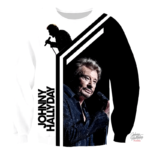 Sweat-shirt Johnny Hallyday modèle 14 en style décontracté