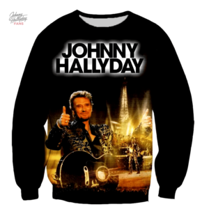 Sweat-shirt Johnny Hallyday modèle 2 en édition limitée