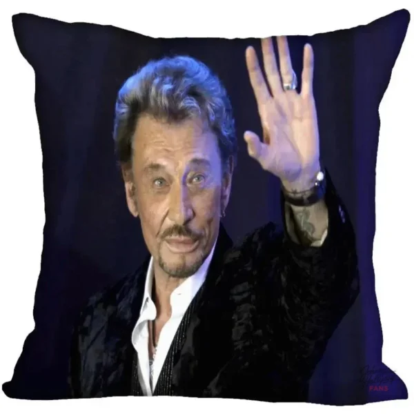 Taie d'oreiller Johnny Hallyday - Modèle 2