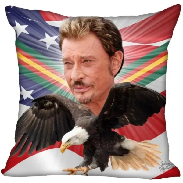 Taie d'oreiller Johnny Hallyday - Modèle 5