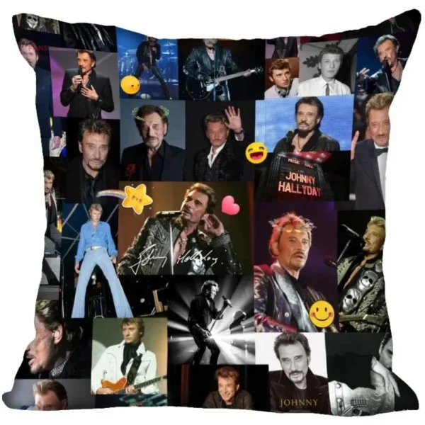 Taie d'oreiller Johnny Hallyday - Modèle 8