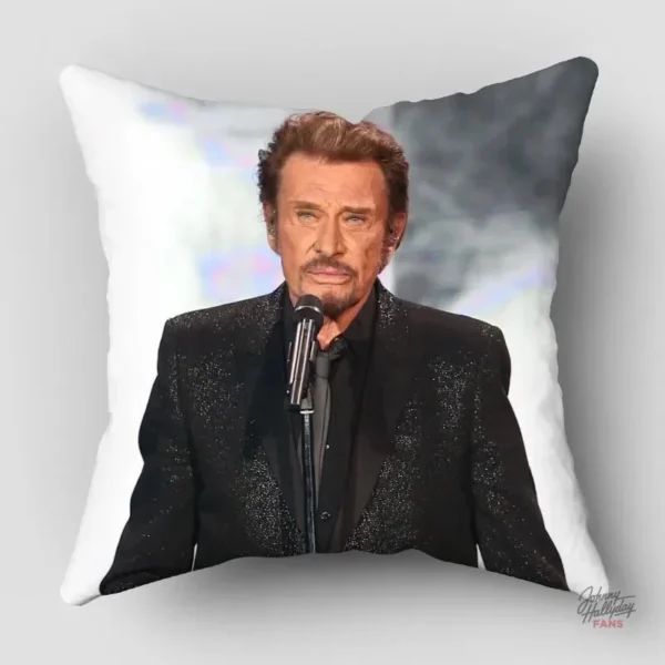 Taie d'oreiller Johnny Hallyday, style vintage