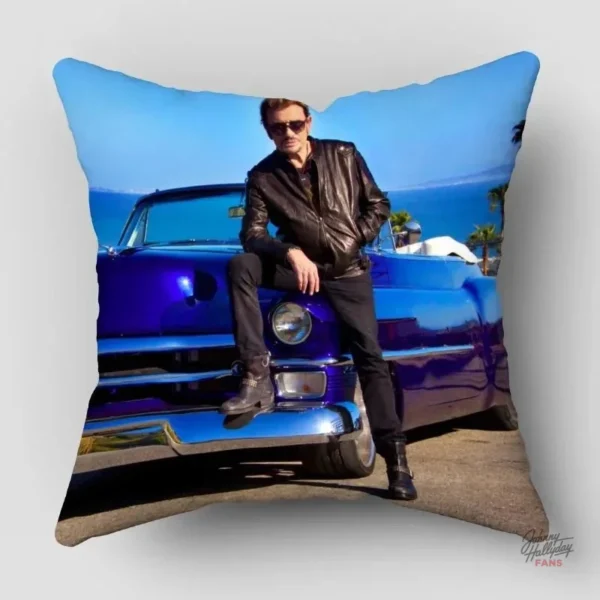 Taie d'oreiller Johnny Hallyday, style intemporel