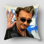 Taie d'oreiller Johnny Hallyday, style rock