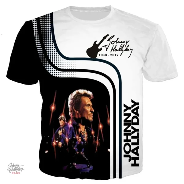 Tee-shirt Johnny Hallyday modèle 1 en édition limitée