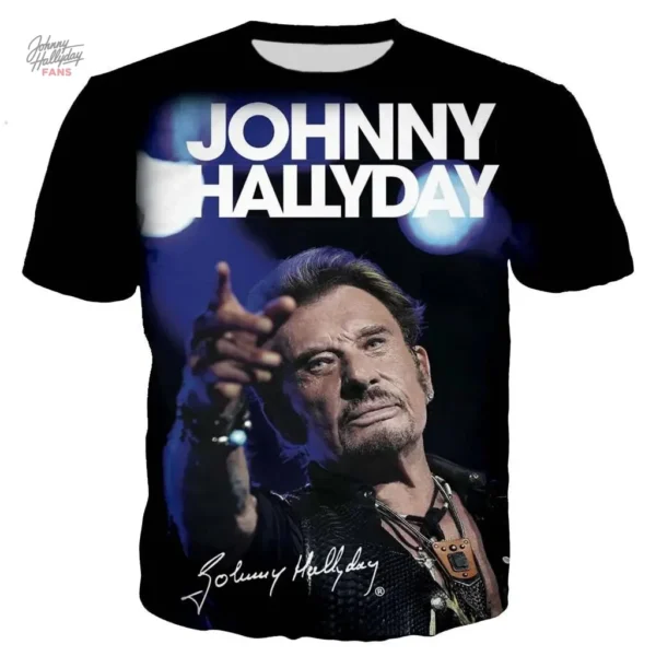 Tee-shirt Johnny Hallyday modèle 11 en édition limitée
