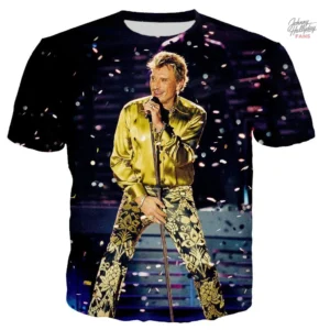 Tee-shirt Johnny Hallyday modèle 14 en design unique