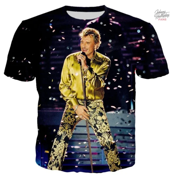 Tee-shirt Johnny Hallyday modèle 14 en design unique