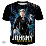 Tee-shirt Johnny Hallyday modèle 19 en édition limitée