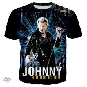 Tee-shirt Johnny Hallyday modèle 19 en édition limitée