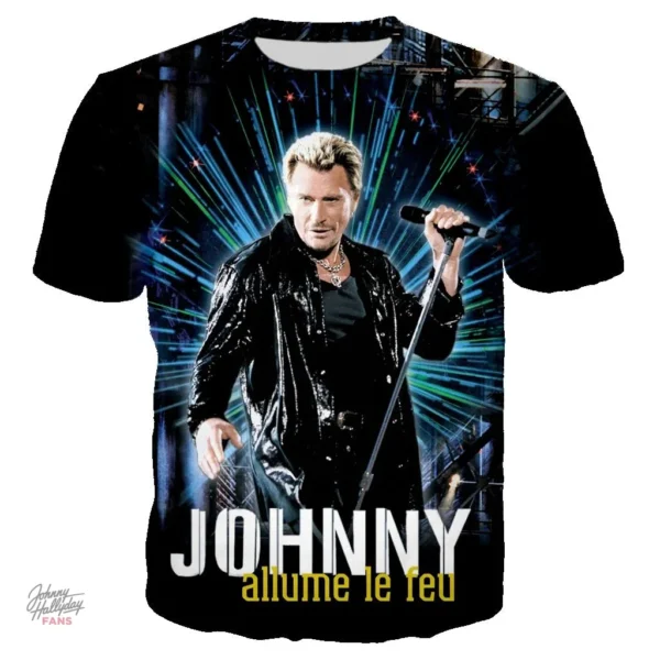 Tee-shirt Johnny Hallyday modèle 19 en édition limitée