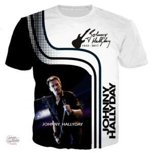 Tee-shirt Johnny Hallyday modèle 21 en édition limitée