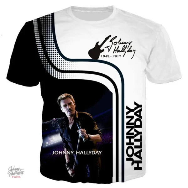 Tee-shirt Johnny Hallyday modèle 21 en édition limitée