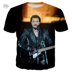 Tee-shirt Johnny Hallyday modèle 23 en coton doux