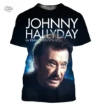 Tee-shirt Johnny Hallyday modèle 27 pour les fans de rock