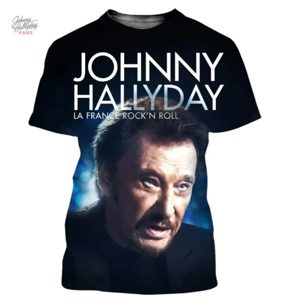 Tee-shirt Johnny Hallyday modèle 27 pour les fans de rock
