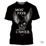 Tee-shirt Johnny Hallyday modèle 28 en coton confortable