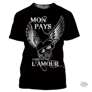 Tee-shirt Johnny Hallyday modèle 28 en coton confortable