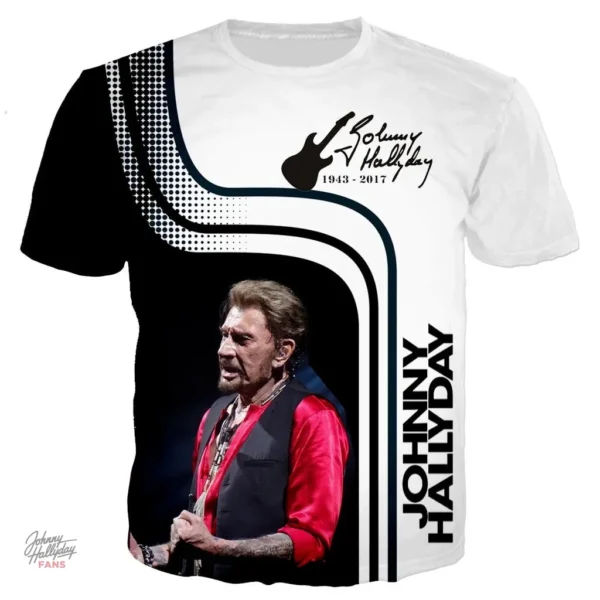 Tee-shirt Johnny Hallyday modèle 33