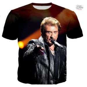 Tee-shirt Johnny Hallyday modèle 34 en design unique
