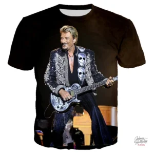 Tee-shirt Johnny Hallyday modèle 37 en coton