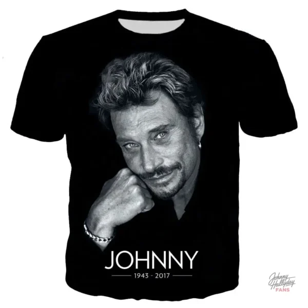 Tee-shirt Johnny Hallyday modèle 4