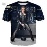 Tee-shirt Johnny Hallyday modèle 40 en coton