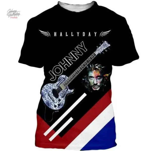 Tee-shirt Johnny Hallyday modèle 45