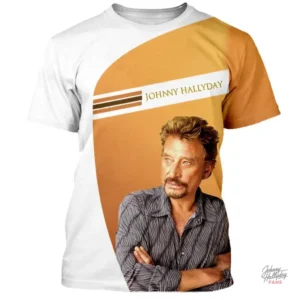 Tee-shirt Johnny Hallyday modèle 47 en hommage à l'artiste