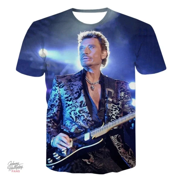 Tee-shirt Johnny Hallyday modèle 5 en édition limitée