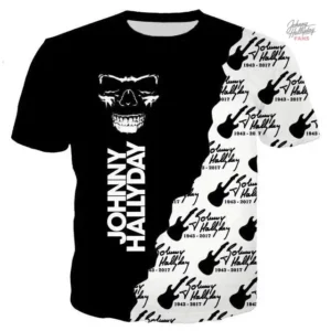 Tee-shirt Johnny Hallyday modèle 52