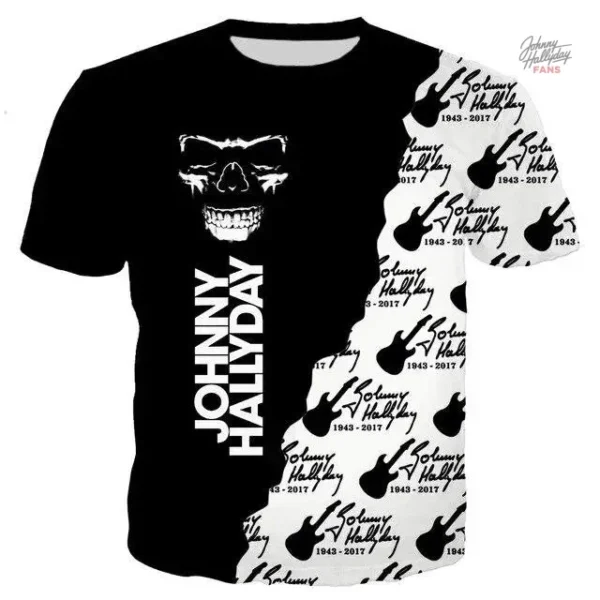 Tee-shirt Johnny Hallyday modèle 52