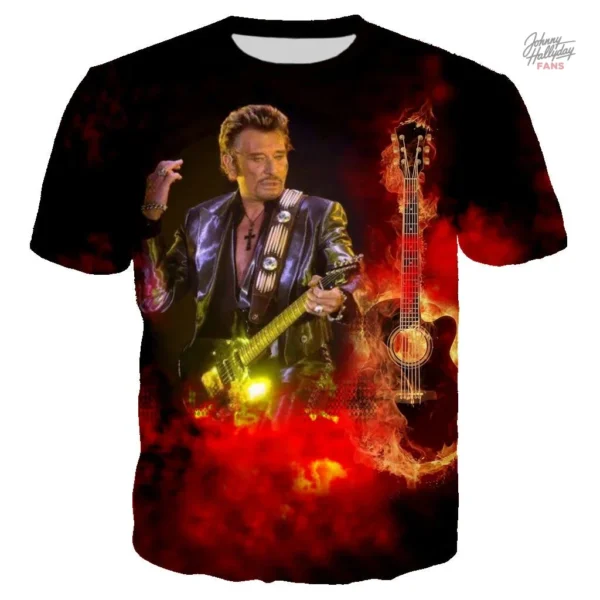 Tee-shirt Johnny Hallyday modèle 6