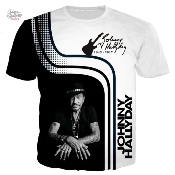 Tee-shirt Johnny Hallyday modèle 7