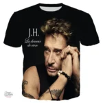 Tee-shirt Johnny Hallyday modèle 9