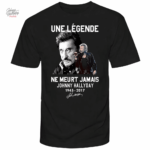 Tee-shirt Johnny Hallyday "Une légende ne meurt jamais