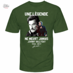 Tee-shirt coloré Johnny Hallyday pour un style unique