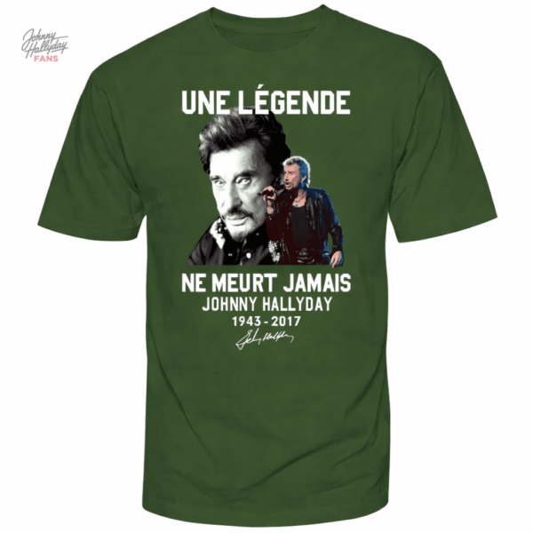 Tee-shirt coloré Johnny Hallyday pour un style unique