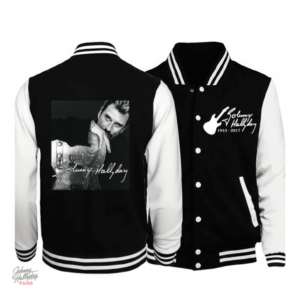 Veste Johnny Hallyday - Modèle classique en cuir
