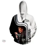 Veste Johnny Hallyday modèle 4 en cuir noir
