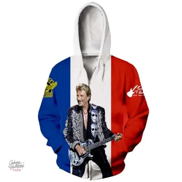 Veste Johnny Hallyday modèle 5 en cuir intemporel